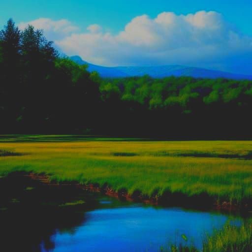 Simple AI Generated Landscape