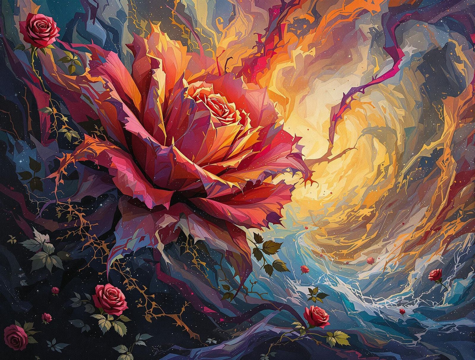 Epic Rose Thorn: A Multi-Genre Multimedia Artwork