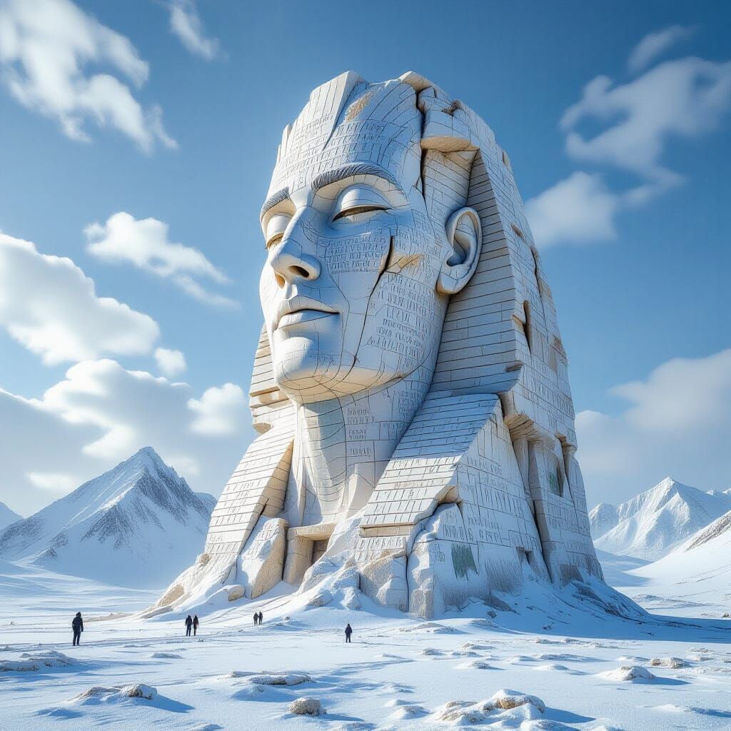 Chalkstone Colossus Carved With Ancient Runes