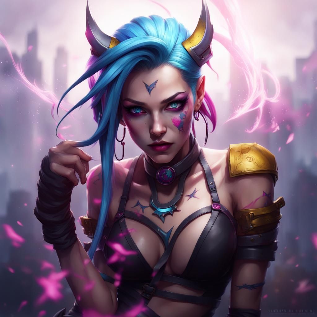 League of Legends Jinx, Dark Fantasy Concept Art