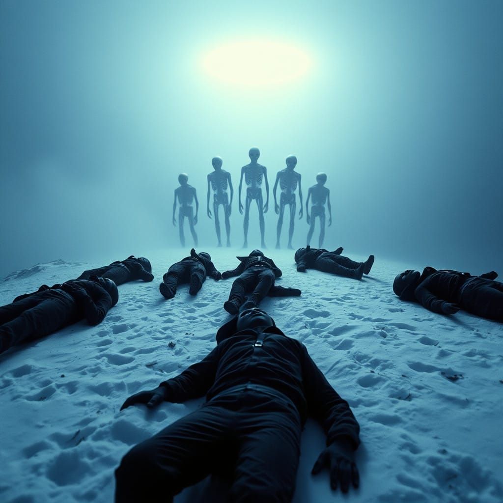 Mysterious Mountain Massacre in Eerie, Pulsing Light