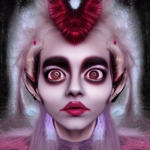 Horrific Cindy Lou Who Astral Illustration