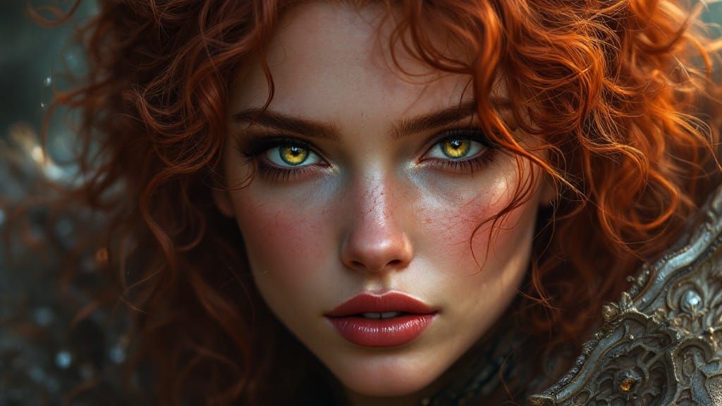 Gorgeous Hyperrealistic Portrait of a Dragon Slayer in Drama...