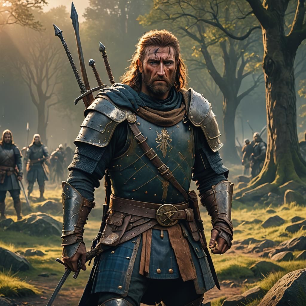 William Wallace: Scottish Warrior Concept Art
