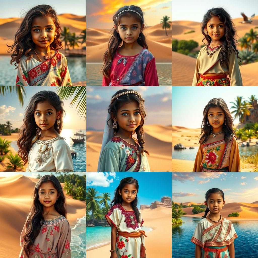 Hyper-Realistic Girl Combines Fijian and Emirati Cultures in...