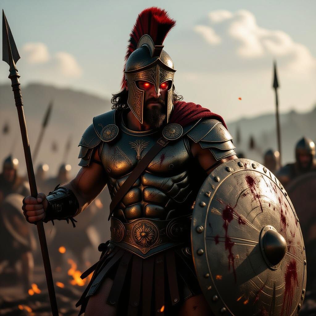 Ares God of War on Battlefield