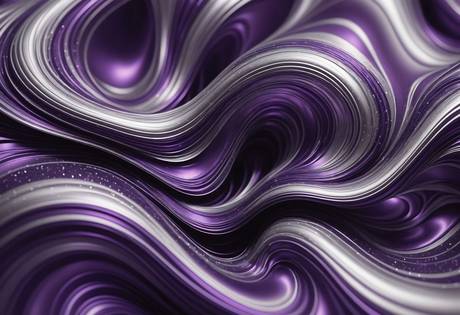 Vibrant Metallic Purple Abstract with Ripples