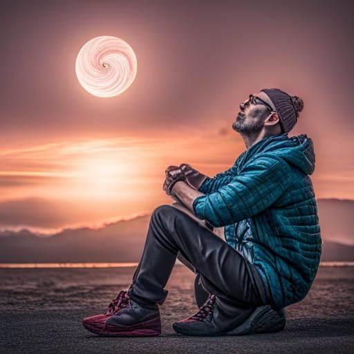 AI Image of Psychologist Juggler Psytrance Follower