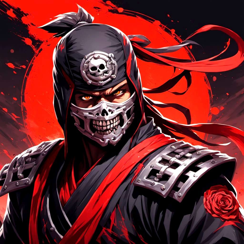 Skull grillz Ninja XL fighting