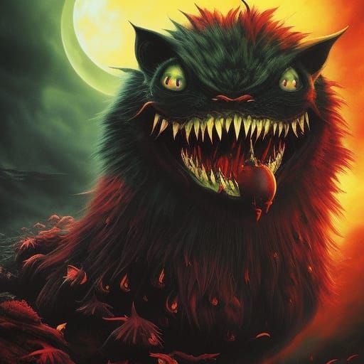 Spider Captain Galleon in Dark Fantasy Storybook Style