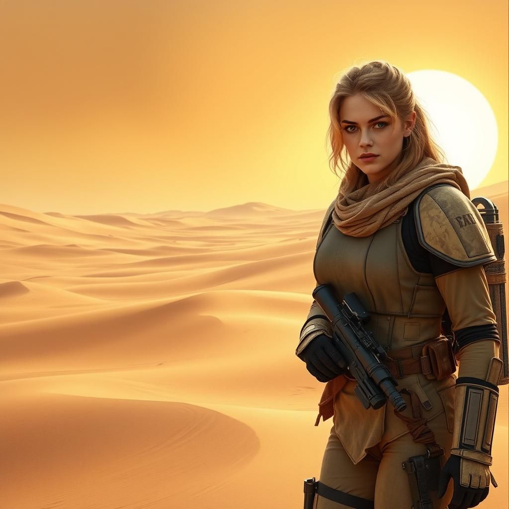 Rose Tyler in Desert Gear, Star Wars Concept Art