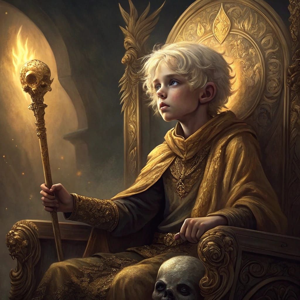 Majestic Boy King Reigns Over Shadows