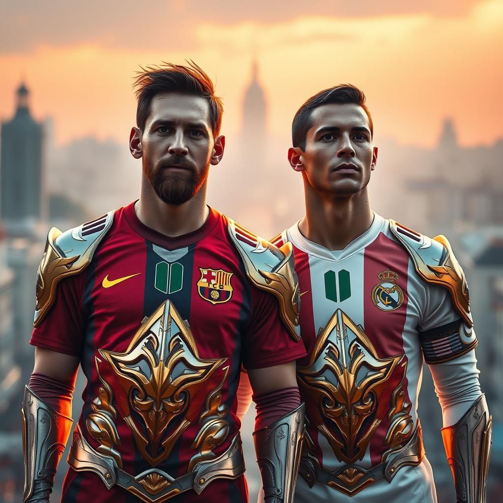 Messi and Ronaldo in Madrid: Digital Matte Painting