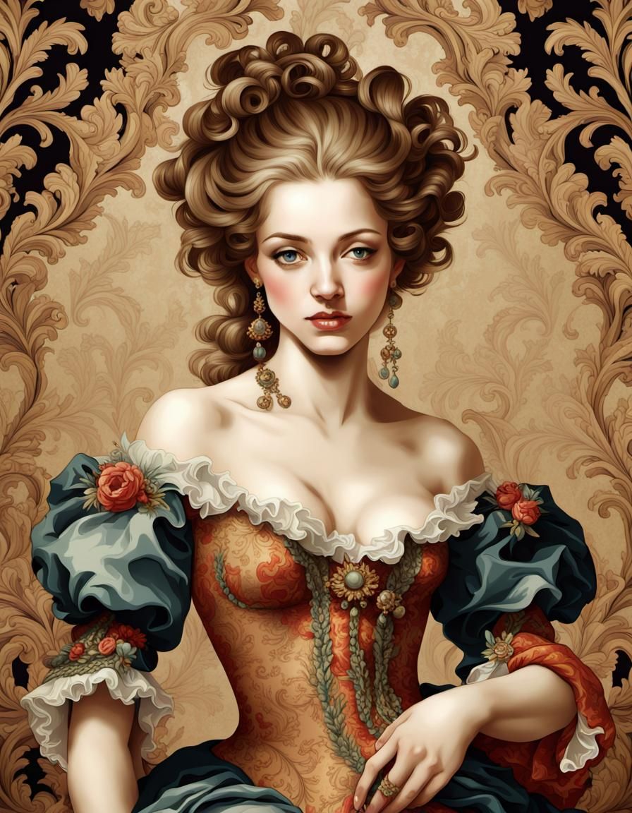 Baroque Woman Portrait