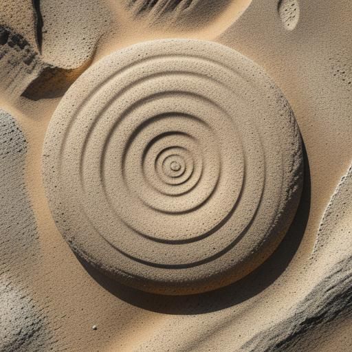 Now, imagine the grain of sand being rolled across a surface...