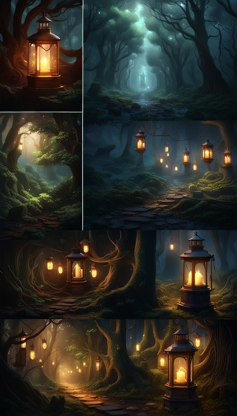 Lanterns as Rays of Hope in Desolate Landscape