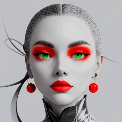 Surreal Glamour: A Vibrant Photorealistic Masterpiece