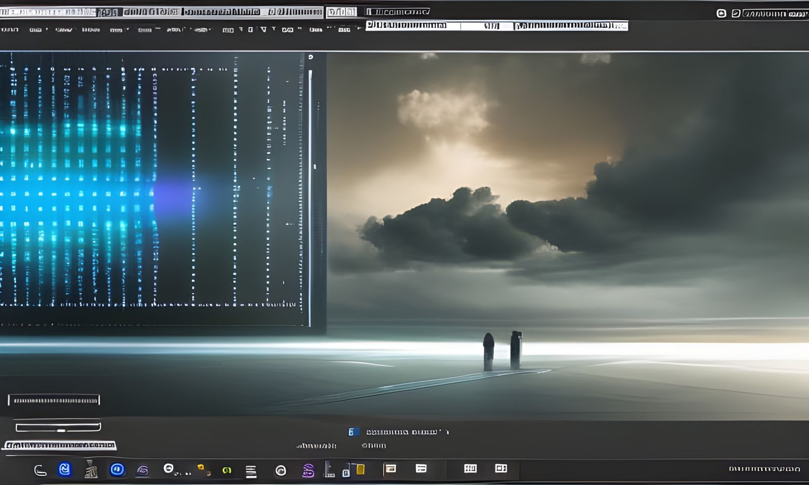 AI Coding on Floating Terminal: Digital Matte Painting