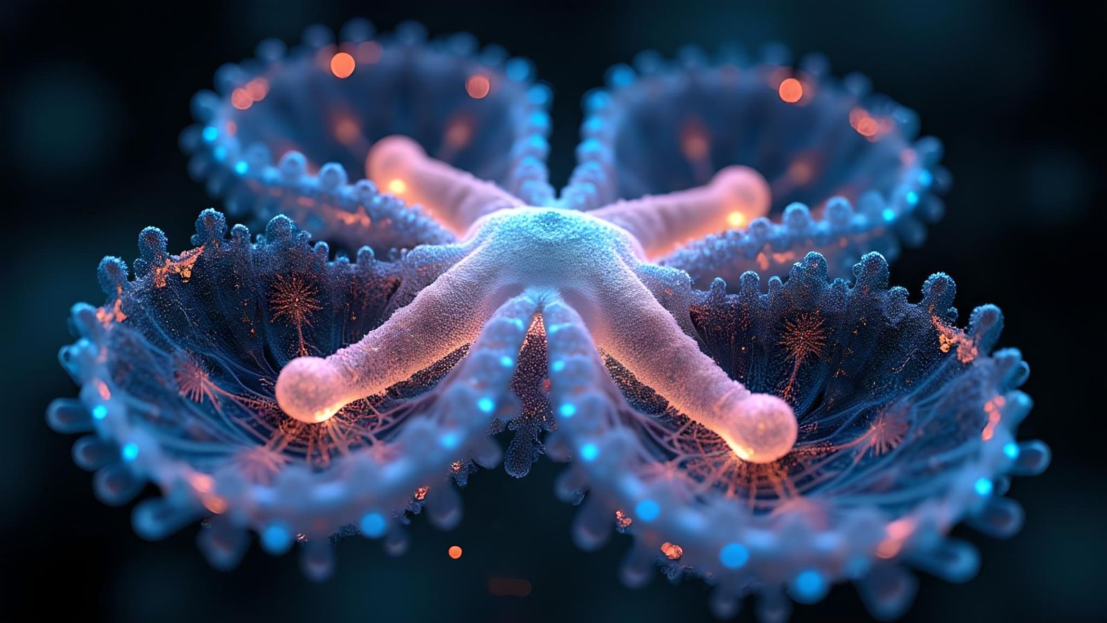 Bioluminescent Fractal Deepsea: A Spectacular AI Creation