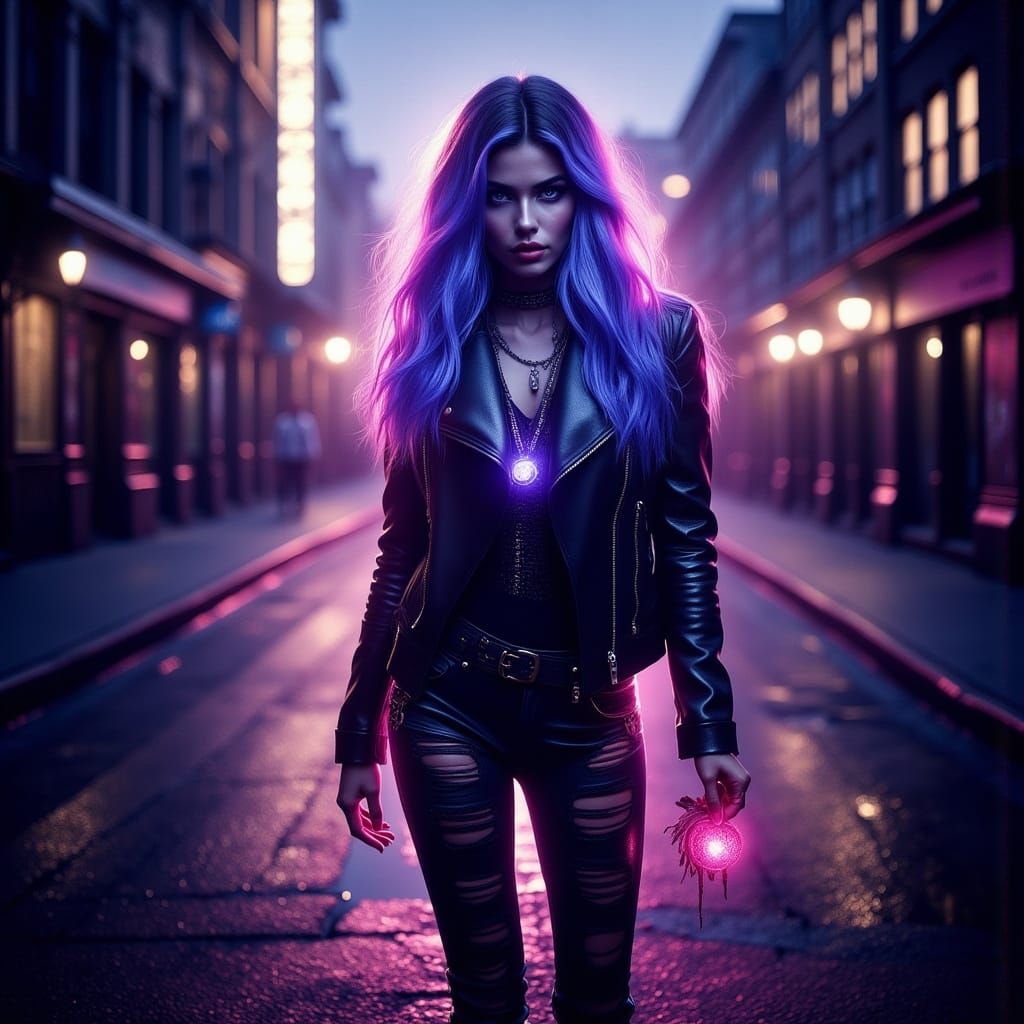 Strong Female Protagonist with Mystical Aura, Urban Fantasy