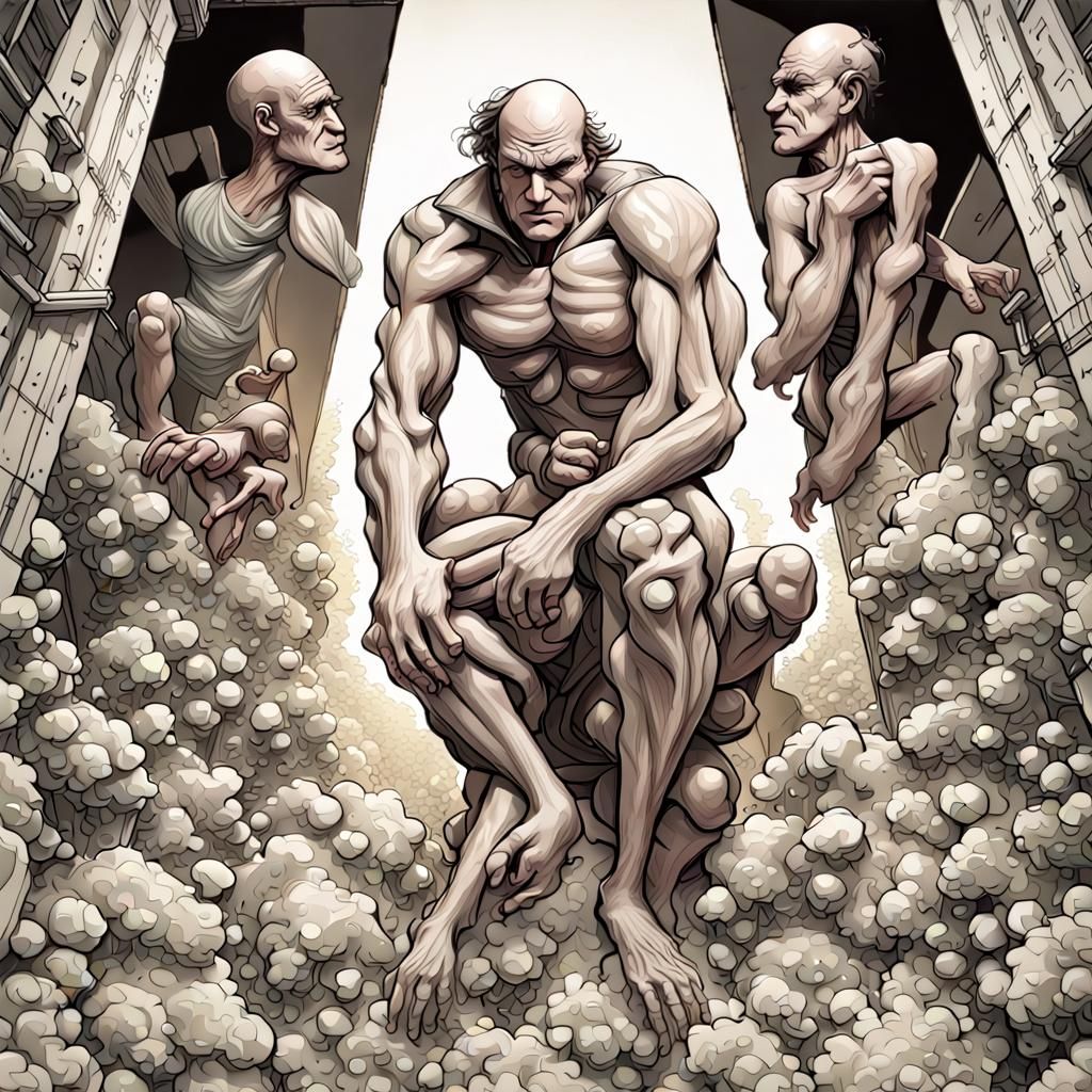 Superman kissing Lex Luthor. art deco hyperdetailed intricat...