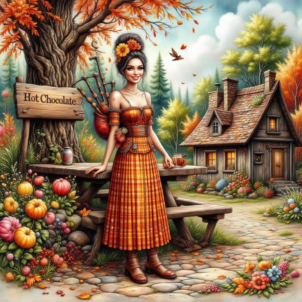 Enjoying the beautiful autumn day