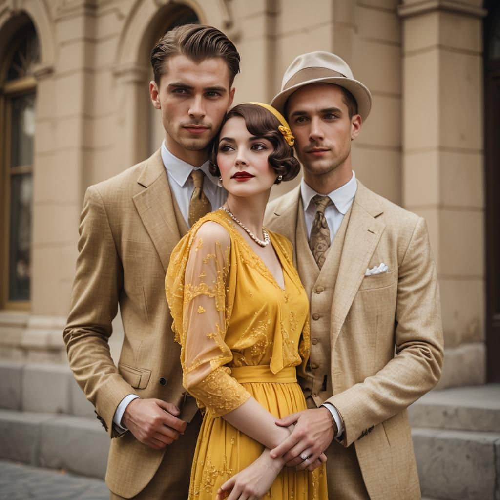 Roaring Twenties: Portrait of a Stylish Couple