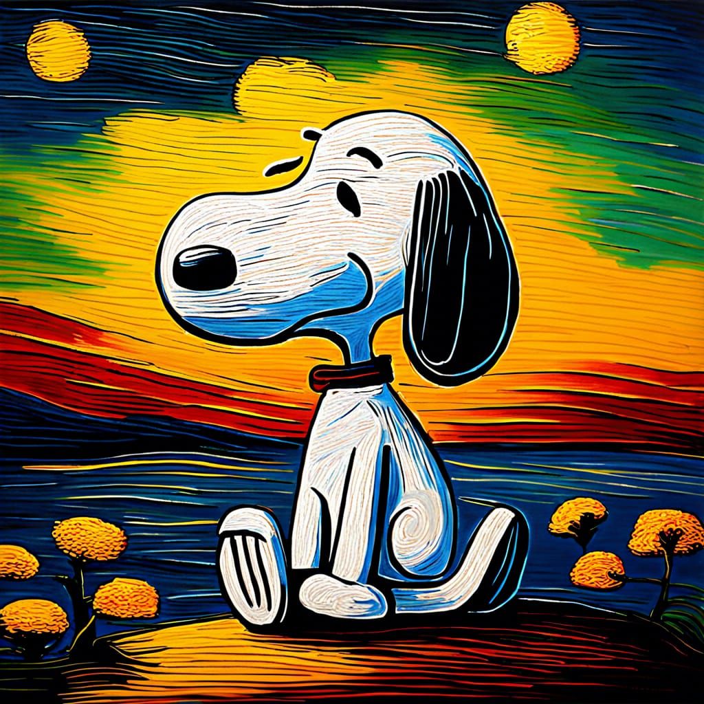 Snoopy by Van Gogh