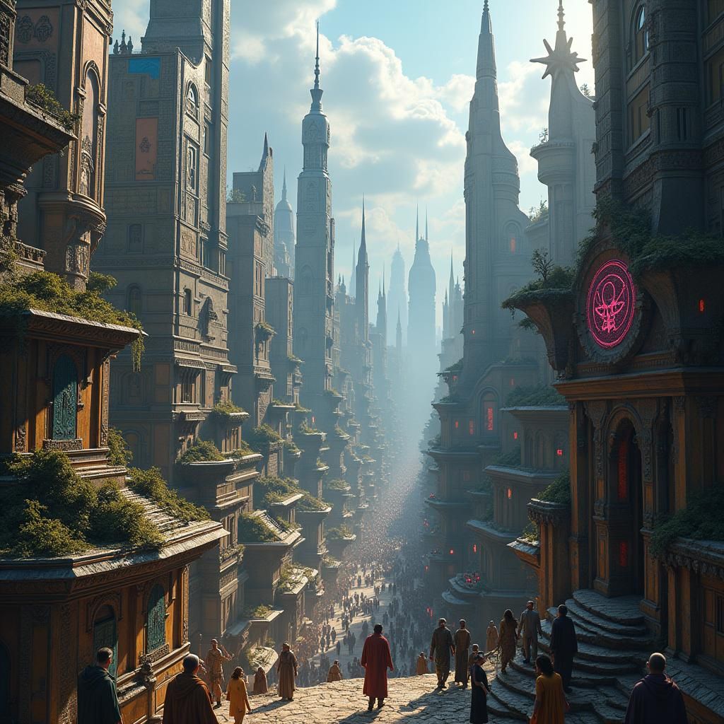 Mystical Metropolis of Ancient and Future Architecture