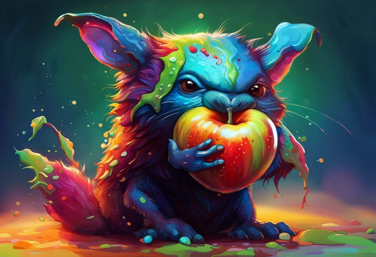 Snuffles couldn't wait for his breakfast this morning.