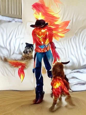 Cowboy Transforms into Fiery Superheroine with Phoenix