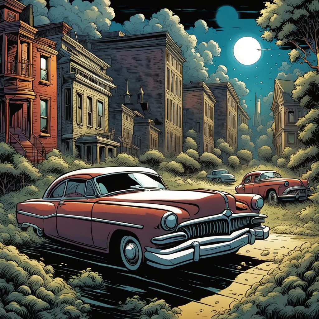 Floating Music Notes in Comic Book Style