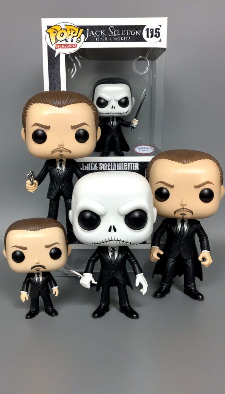 Funko Pop Mashup: Jack Skellington, Death Eater, and Agent S...