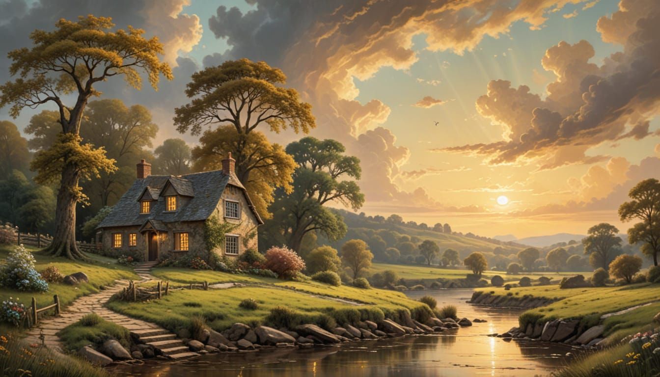 Classical Landscape Jigsaw Puzzle: Constable & Lorrain Style