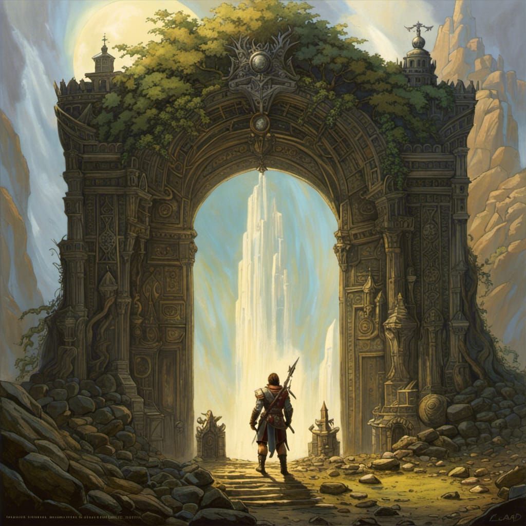 Fantasy Adventurer's Portal: John Blanche Style Illustration