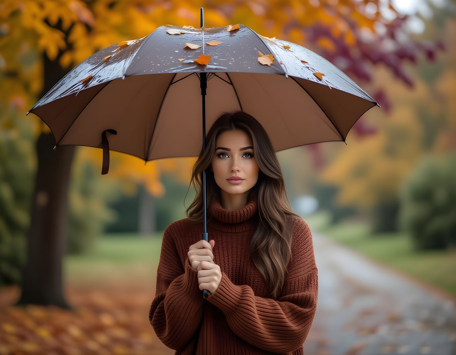 Hyperrealistic Autumn Storm Photography with Bokeh