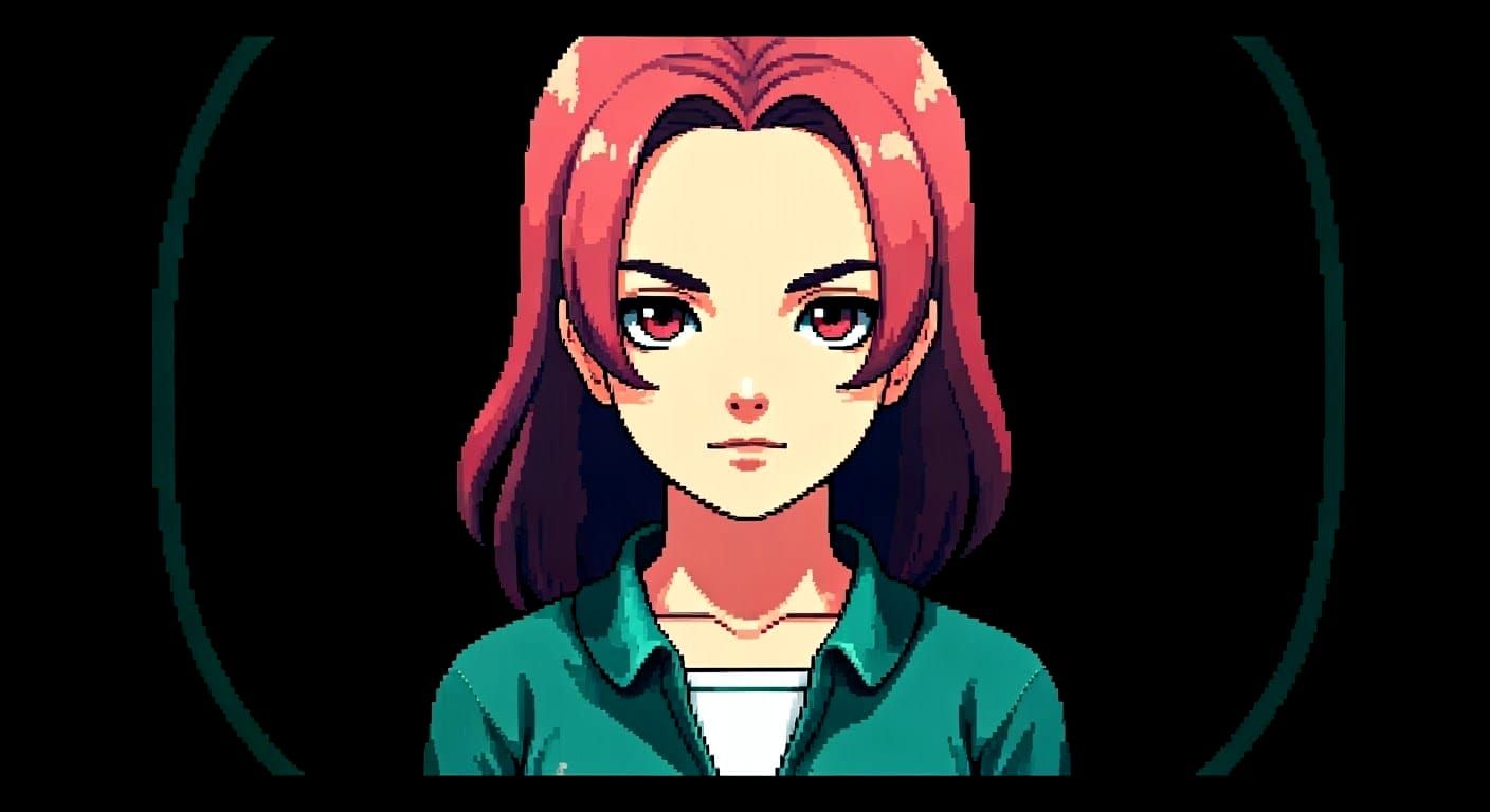 Vintage Video Game Style Pixel Art