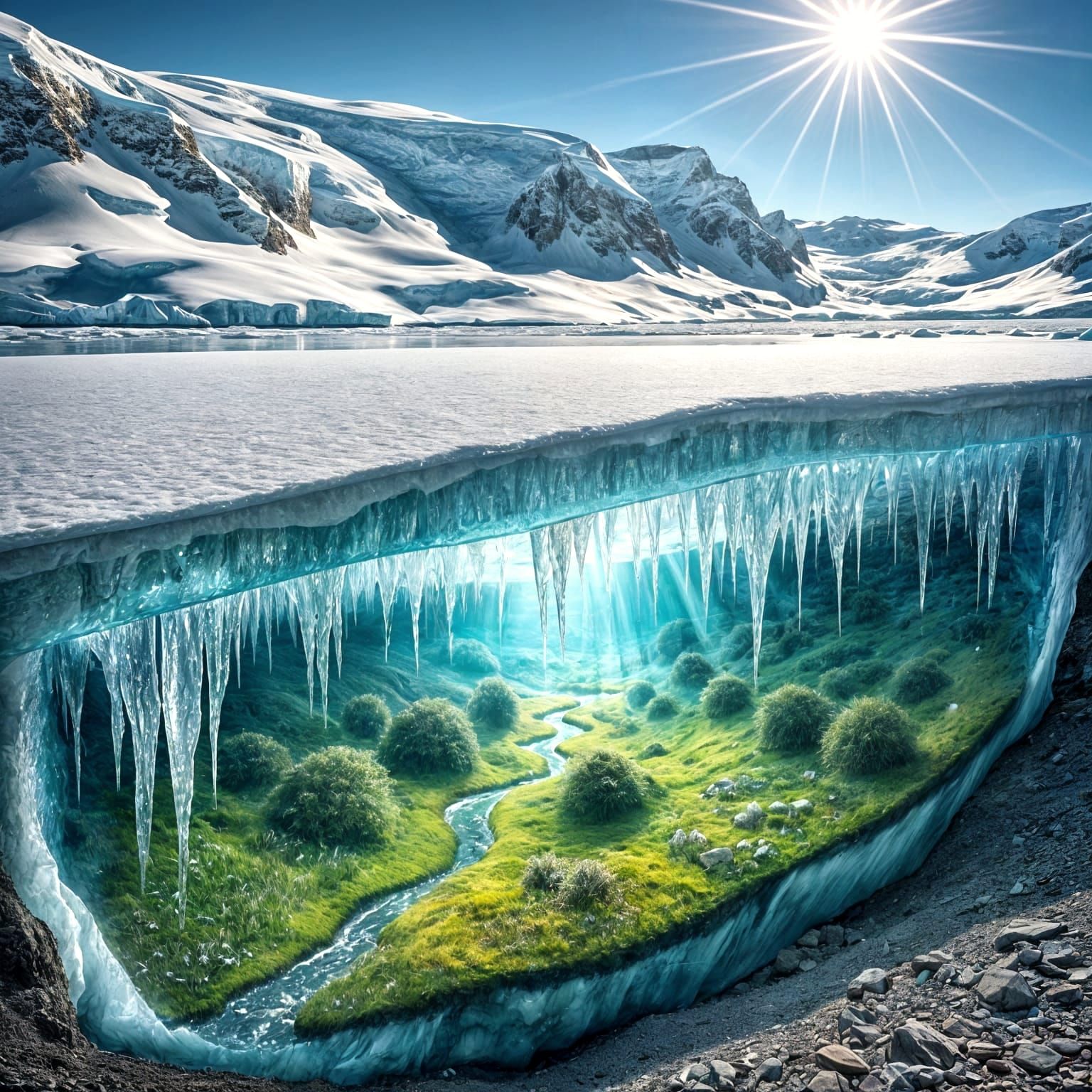 Below the icy Antarctic there once was a green landscape