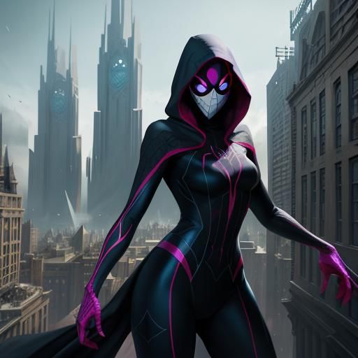 Spider Gwen as Colossal Giant Woman