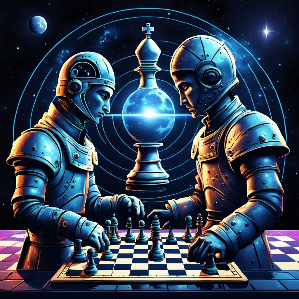 AI Generated Space Chess Game