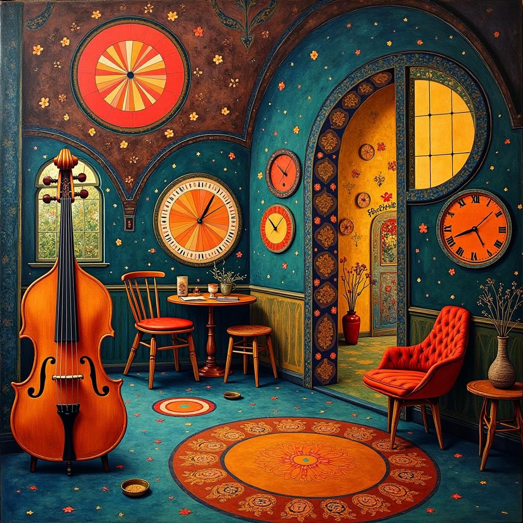 Musical House in Mackintosh and Klimt Style