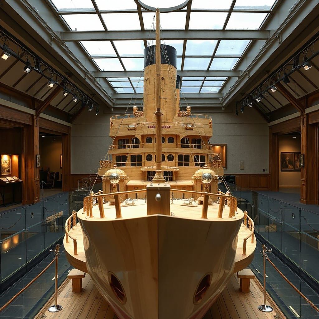 Titanic Wooden Statue: A Masterpiece Replica