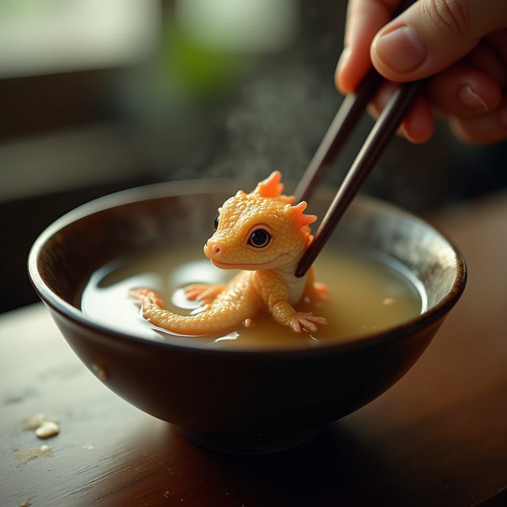Iridescent Dragon in Raman Bowl