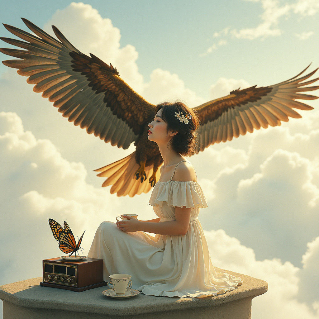 Whimsical Afternoon Escapade in Dreamy Eagle's Sky