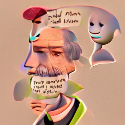 A Man Who Speaks Sad Truths: AI Portrait