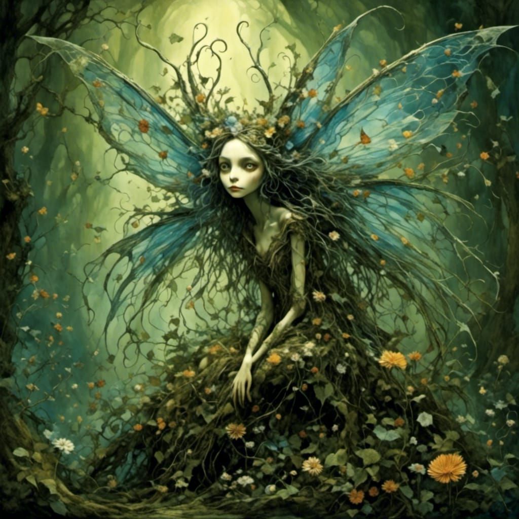 <lora:Dusk 4:1.0> Fairy creature