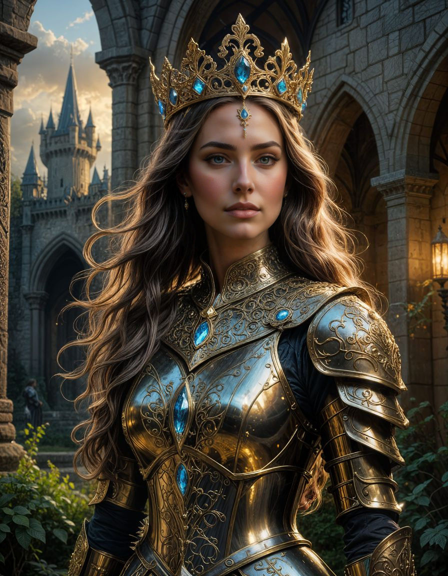 Ethereal Princess in Gothic Majesty