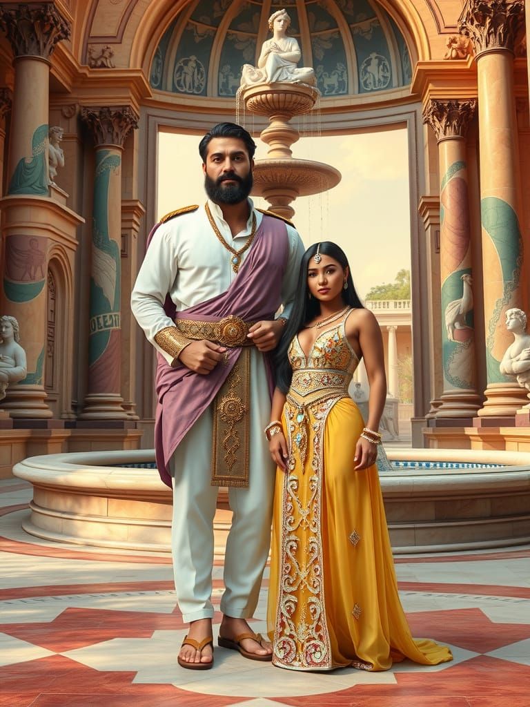 Ancient Royalty in Opulent Splendor