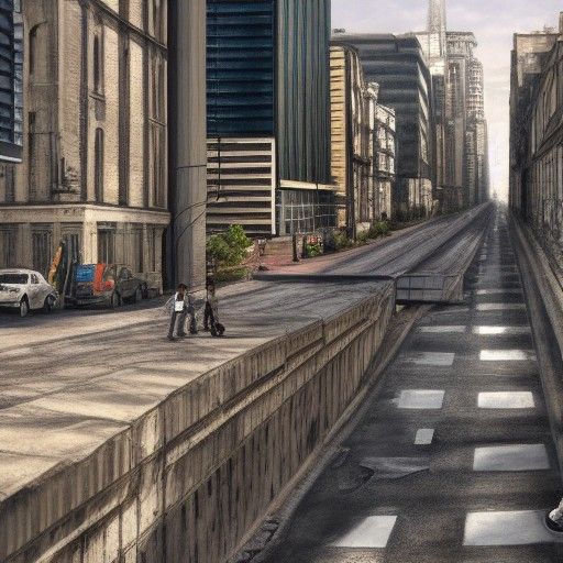 Hyperrealistic Walled City Scene on Artstation