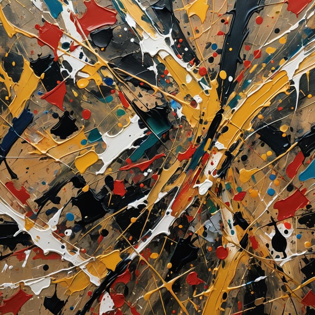 Abstract Expressionism: Chaotic Lines and Spots